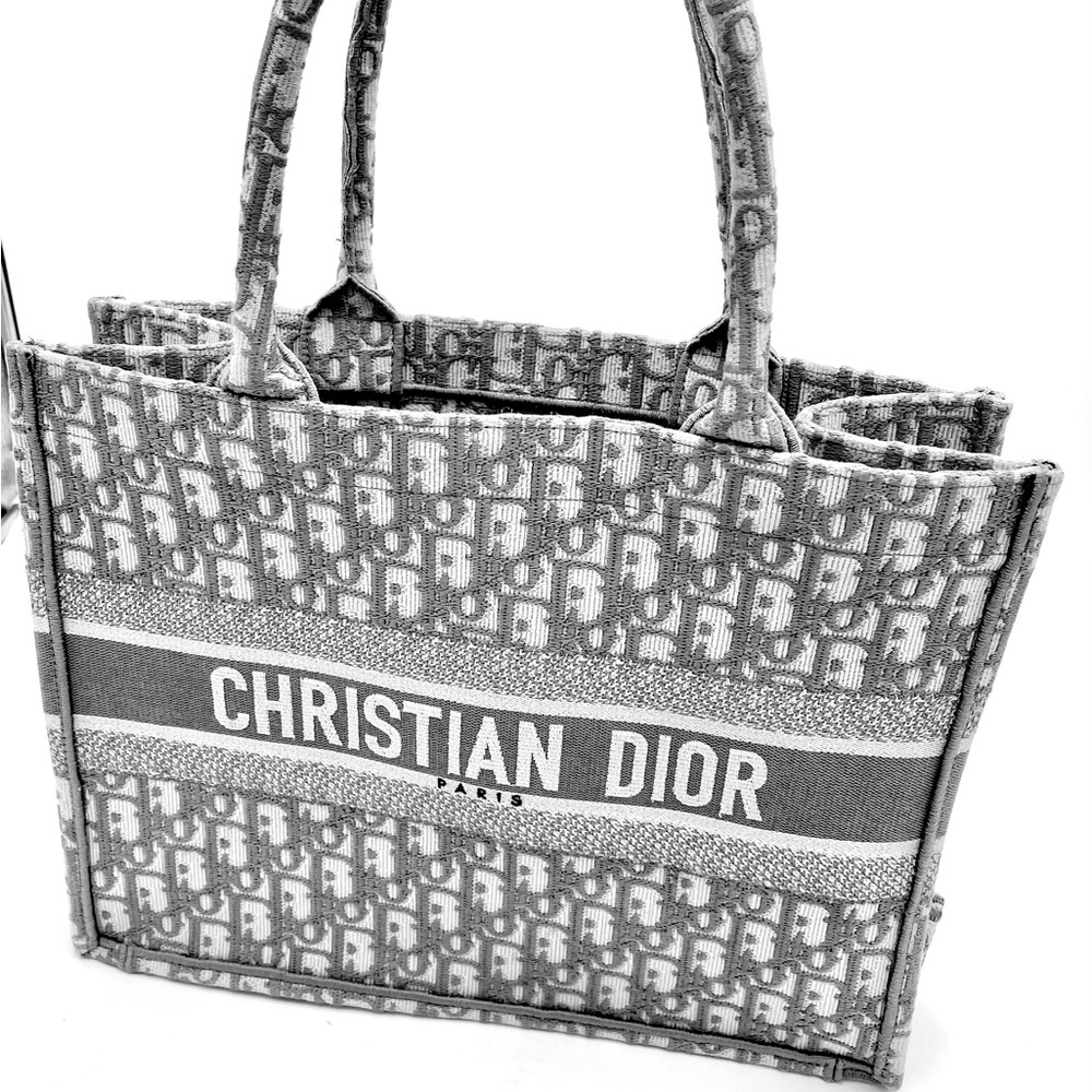 Dior Gray Tote Bag comes with COA medium